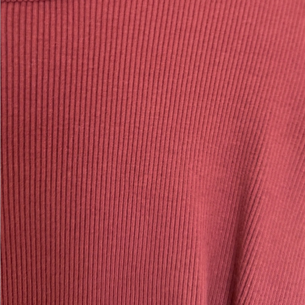 Women's Maroon Long Sleeve Top - Picture 3 of 5